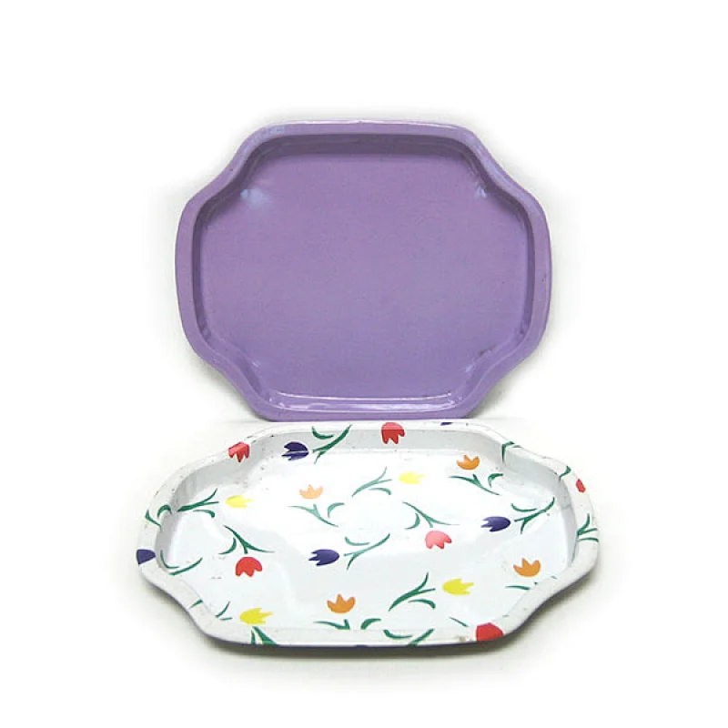 Wholesales irregular shaped metal storage trays custom shaped