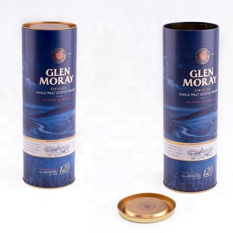 Good Quality Empty Whisky Metal Container  Wine Tin Box Package For Wine Bottle