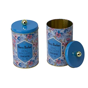 cylinder cookie tin can cookie box packaging tin can for food