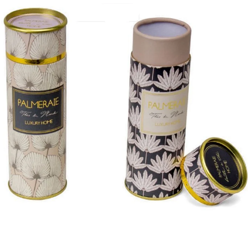 Good Quality Custom  Food Package Tea  Paper Round Box Tea Tin Box