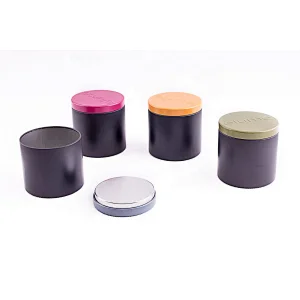 create design zipper tea can customized OEM factory mannufature coffee tin can with window on tin body