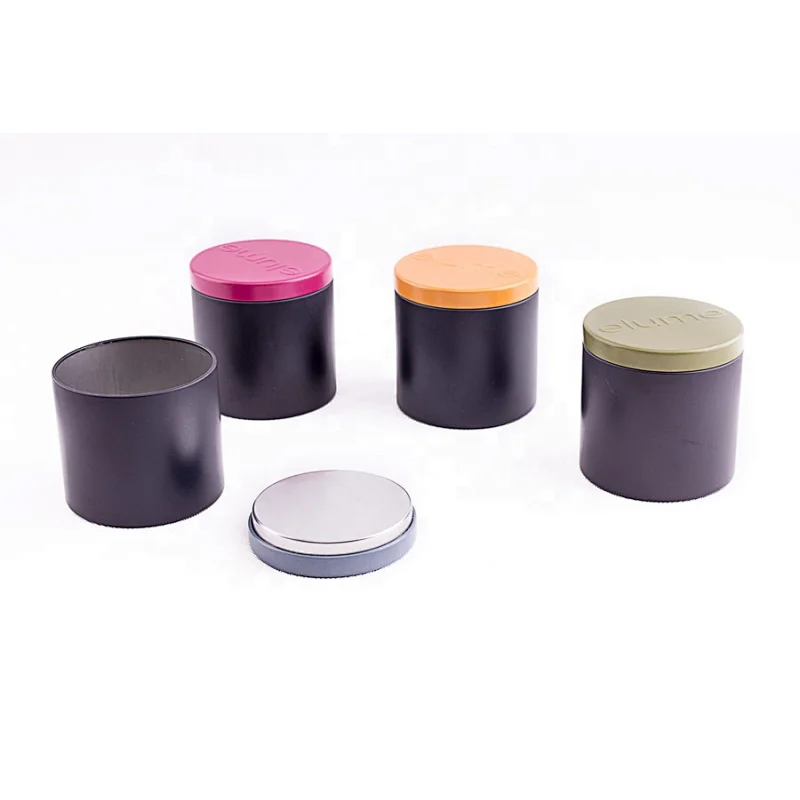 create design zipper tea can customized OEM factory mannufature coffee tin can with window on tin body