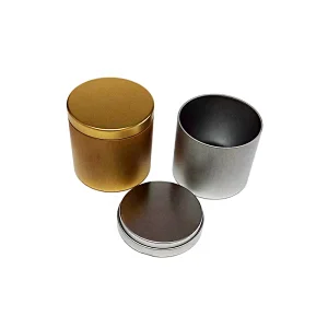 create design zipper tea can customized OEM factory mannufature coffee tin can with window on tin body