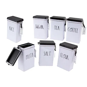 OEM rectangular coffee tin can custom logo biscuit tin airtight food storage containers