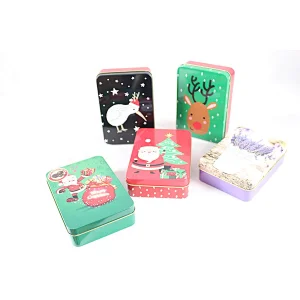 Children Gift Tin Box With Interesting Lid Christmas Metal Tin Can for candy/cookie/chocolate