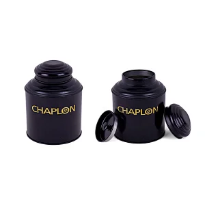 Food Grade Tea Can Eco-friendly Airtight Metal Tea Box With Handle Inner Lid