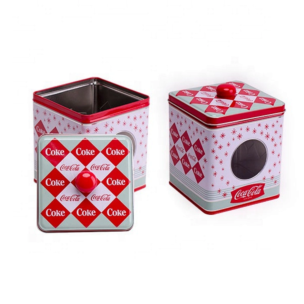 Spread holiday cheer with our festive cookie tins for Christmas. Personalize with your own message or logo for the perfect gift or party favor.