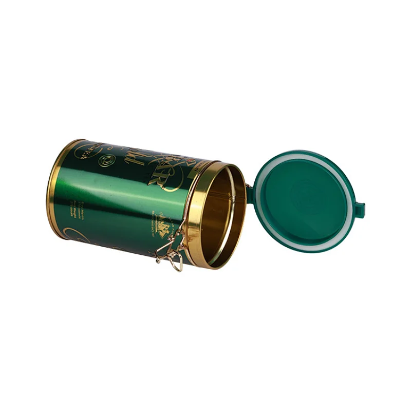 High quality round metal tin tea tin box airtight tea storage metal package