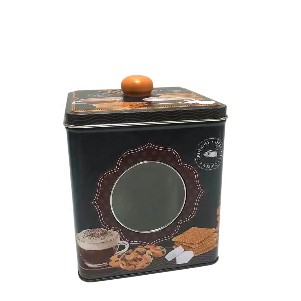 Spread holiday cheer with our festive cookie tins for Christmas. Personalize with your own message or logo for the perfect gift or party favor.