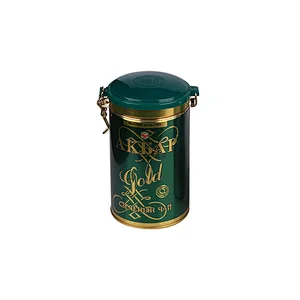 High quality round metal tin tea tin box airtight tea storage metal package