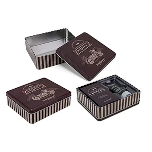 Metal Chocolate Box Cookie Can Rectangle Big Tin Box Biscuit Packaging