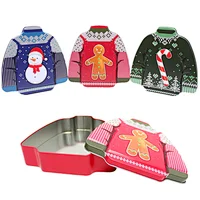 Unique Design High Quality Metal Tin Box Clothes Shape Gift Box Candy Chocolate Christmas Tin Case