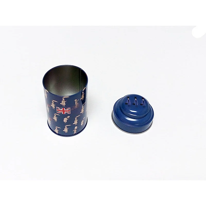 Custom Printing Food Jars Metal Hat Round Tube Tin Boxes Tea Coffee Tin Cans
