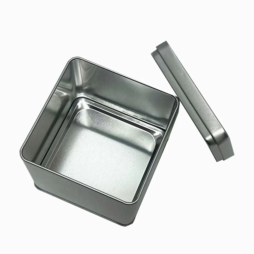 Our square tins are perfect for storing and organizing small items. Available in a variety of sizes, colors, and designs, these tins are perfect for home, office, or travel. Personalize with your own logo or message for an added touch.