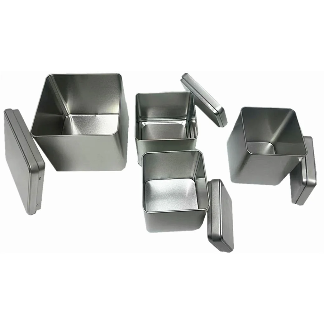 Our square tins are perfect for storing and organizing small items. Available in a variety of sizes, colors, and designs, these tins are perfect for home, office, or travel. Personalize with your own logo or message for an added touch.