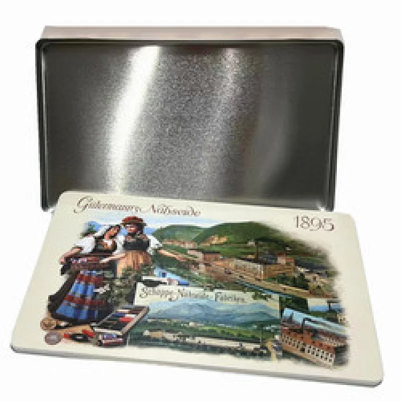 Custom Printing Tin Containers Rectangle Flat Metal Tin Packaging Colored Pencil Tin Box For Child