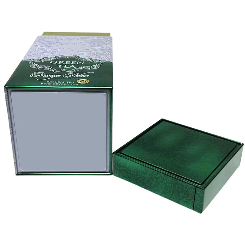 Wholesale Custom Printing Tin Container Packing Rectangle Metal Tea Box Food Candy Tin Box