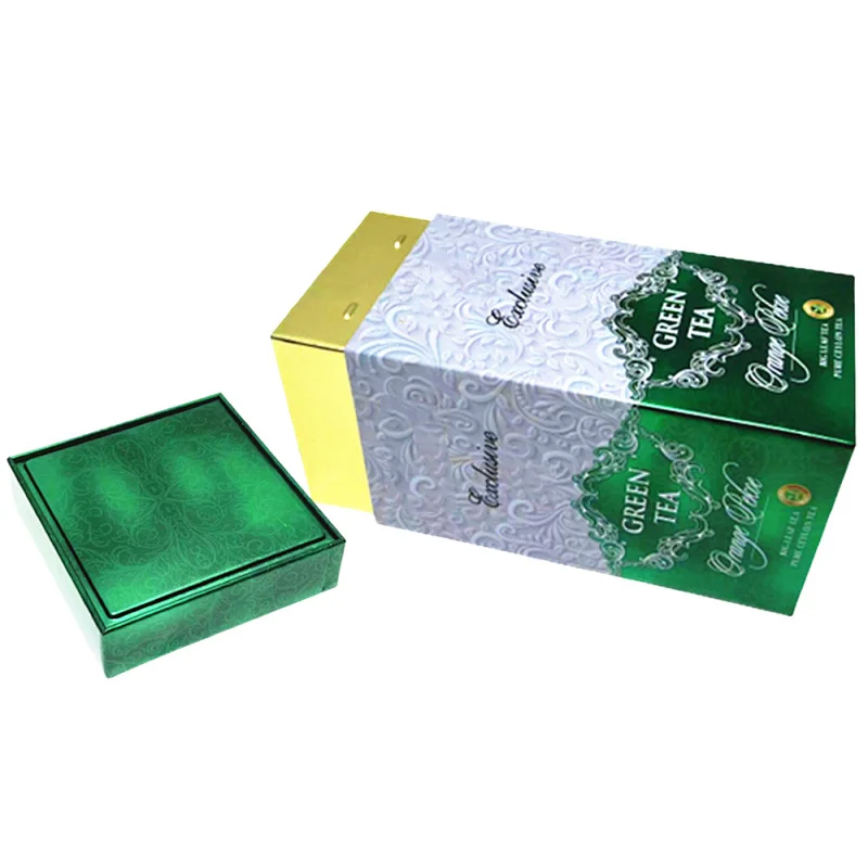 Wholesale Custom Printing Tin Container Packing Rectangle Metal Tea Box Food Candy Tin Box