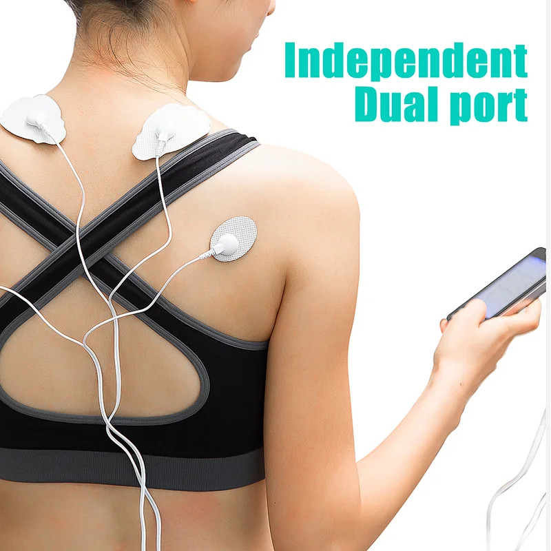 large touch screen easy use tens massager for back neck shoulder leg pain relief