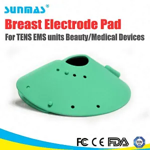 Breast electrode pad for tens unit/therapy machine SM114 rubber electrode pad