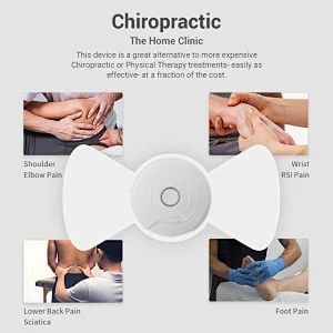Electric Mini Battery Operated Butterfly Abs Muscle Electrode Pads Black Massager Pad