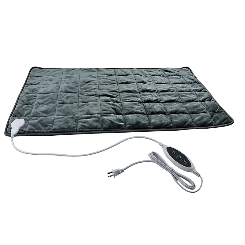 SUNMAS plush soft body therapy electric heating pad for back ankle pain relief