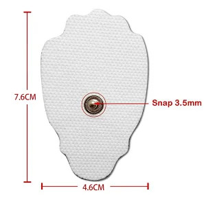 Breast electrode pad for tens unit/therapy machine SM114 rubber electrode pad