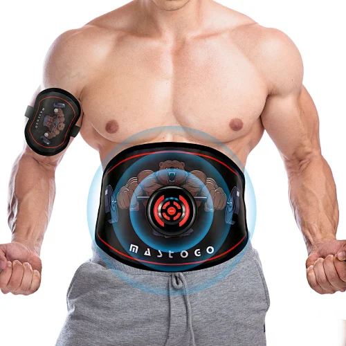 SUNMAS fitness gym electric waist ems ab toning belt abdominal tightening belt