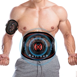 SUNMAS fitness gym electric waist ems ab toning belt abdominal tightening belt