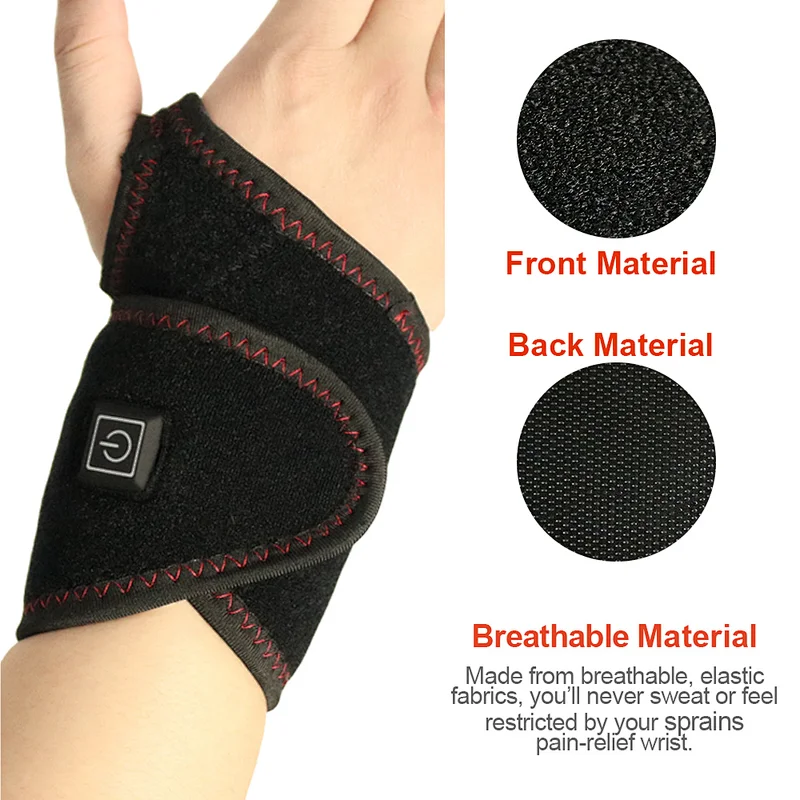 SUNMAS electric heating wrist wrap 3 Temperature Levels with One Button Control