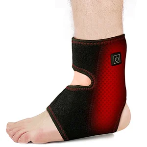 SUNMAS ankle foot heating therapy electric warm ankle brace adjustable