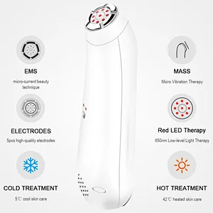 portable 660nm professional red light therapy ems micro current massage beauty products equipment
