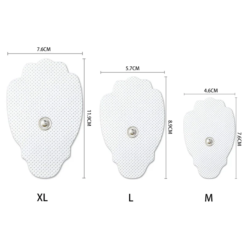 SUNMS palm small medium and large snap self adhesive electrodes pads