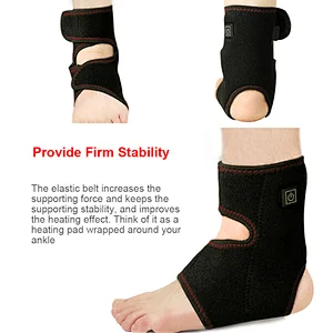 SUNMAS ankle foot heating therapy electric warm ankle brace adjustable