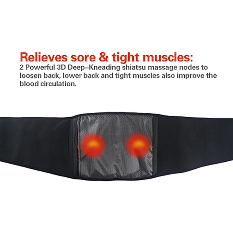 newest Sunmas slimming belt heat function vibrator back pain massager belt with FDA FCC CE certificate