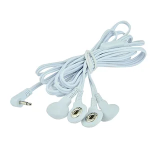 2 pin cable snap tens electrode lead wire medical cable