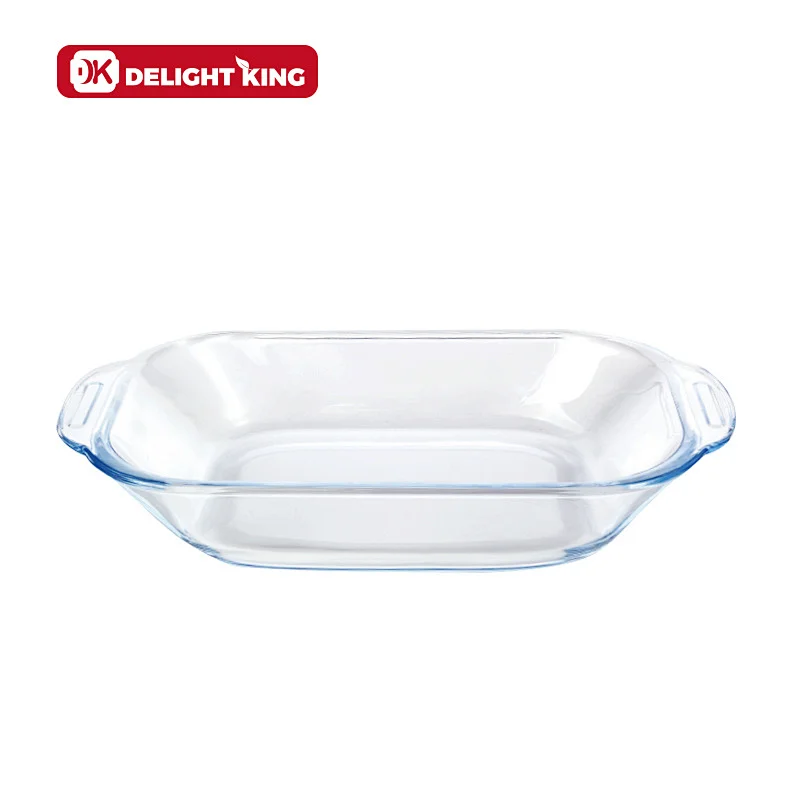 Ecofriendly borosilicate glass baking dish glass baking tray oven safe