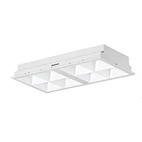 office Recessed led panel light school ceiling grille lighting fixture classroom led troffer light