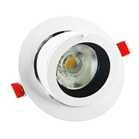 8W commercial aluminum rotated round recessed mount LED spot light