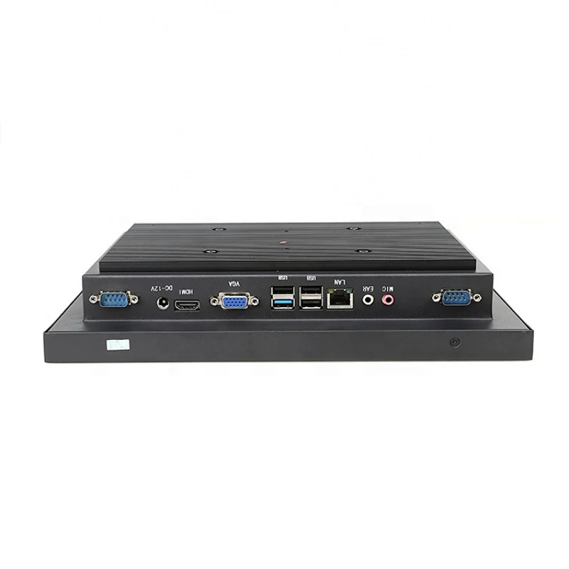 ODM OEM 12 inch industrial resistive touch screen desktop all in one panel PC with J1900 i3 i5 i7 processor