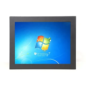 ODM OEM 12 inch industrial resistive touch screen desktop all in one panel PC with J1900 i3 i5 i7 processor
