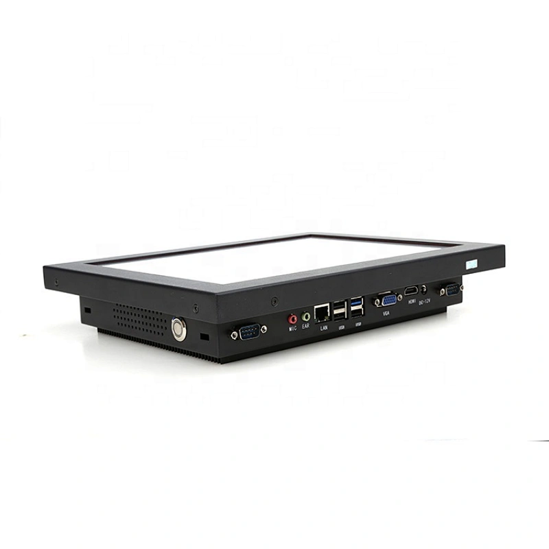 ODM OEM 12 inch industrial resistive touch screen desktop all in one panel PC with J1900 i3 i5 i7 processor