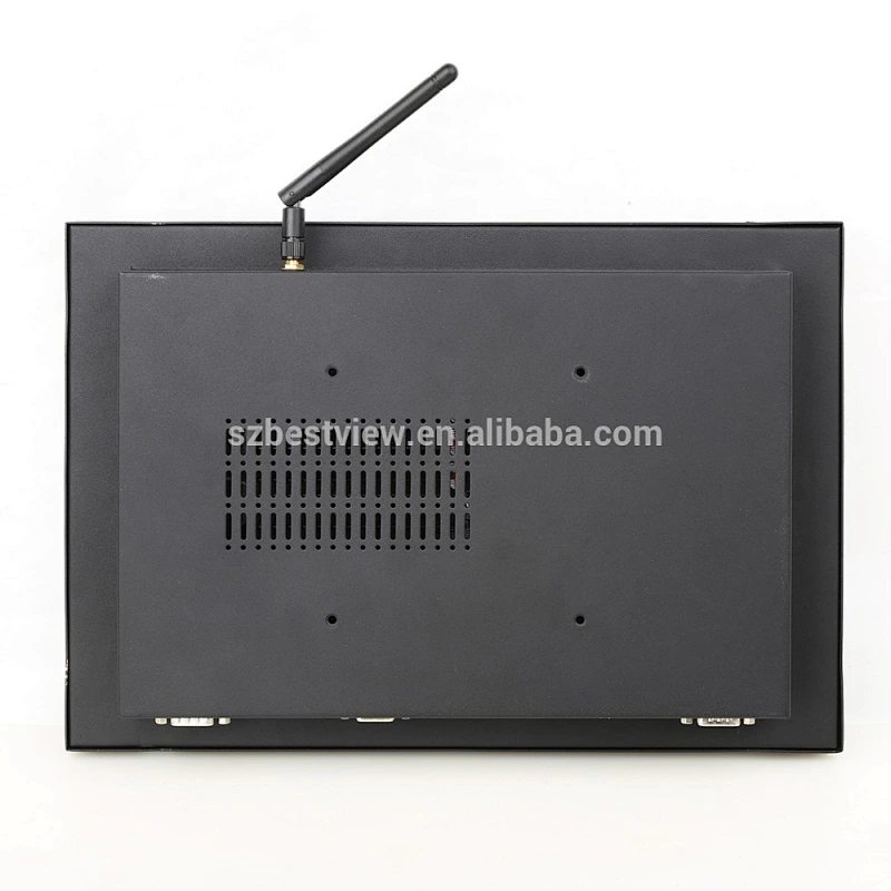 12 inch ODM OEM industrial resistive/Capacitive touch screen panel pc 1280x800 with 3 keys front control