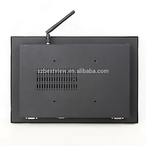 12 inch ODM OEM industrial resistive/Capacitive touch screen panel pc 1280x800 with 3 keys front control