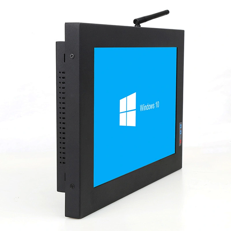 12 inch ODM OEM industrial resistive/Capacitive touch screen panel pc 1280x800 with 3 keys front control