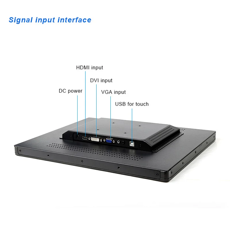 17 inch industrial touch screen monitor 1280*1040 car battery powered lcd monitor
