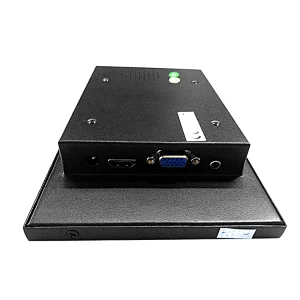 Metal housing 7 inch display touch screen monitor industrial sunlight readable lcd computer monitor DC 12V