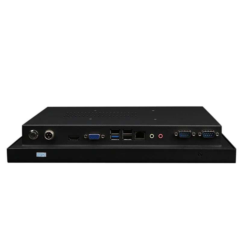 12.1 inch true flat screen touch screen pc industrial panel pc J1900 processor with TPM1.2 for embedded cabinet