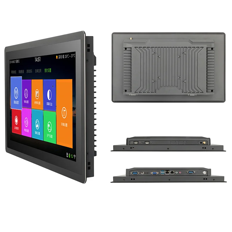 13.3''15.6''18.5''21.5''industrial panel pc touch screen kiosk pc front IP66 waterproof