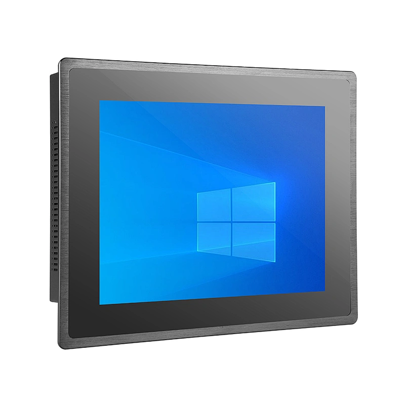 Aluminum Alloy IP65 front waterproof 12.1 inch Capacitive touch screen Industrial panel PC with 2xLAN
